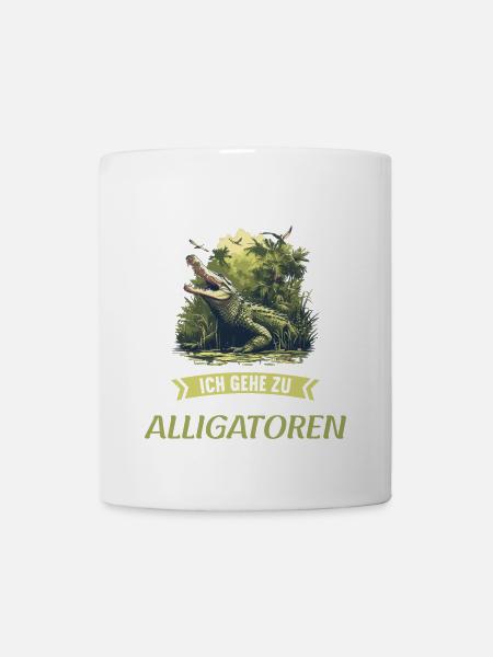 Alligatoren Alligator - Tasse - Weiß