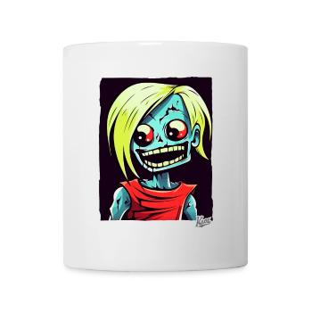 Cartoon Skull Zombie Spinner - Mug - white - Front