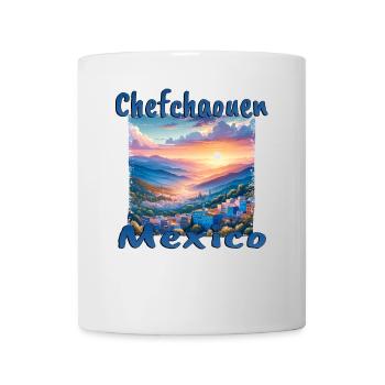 Chefchaouen Mexico Sunset Mountains - Mug - white - Front