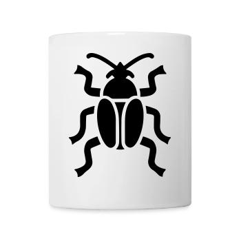 scarabée - Mug blanc - blanc - Devant