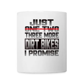 Juste une moto tout-terrain de plus, je vous promets une moto hors route - Mug blanc - blanc - Devant