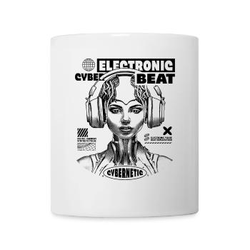 Techno Shirt: Futuristic EDM Princess - Mug - white - Front