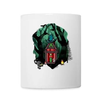 Wald Märchen Märchenfigur Kind Kinder Waldtiere - Tasse - Weiß - Vorne