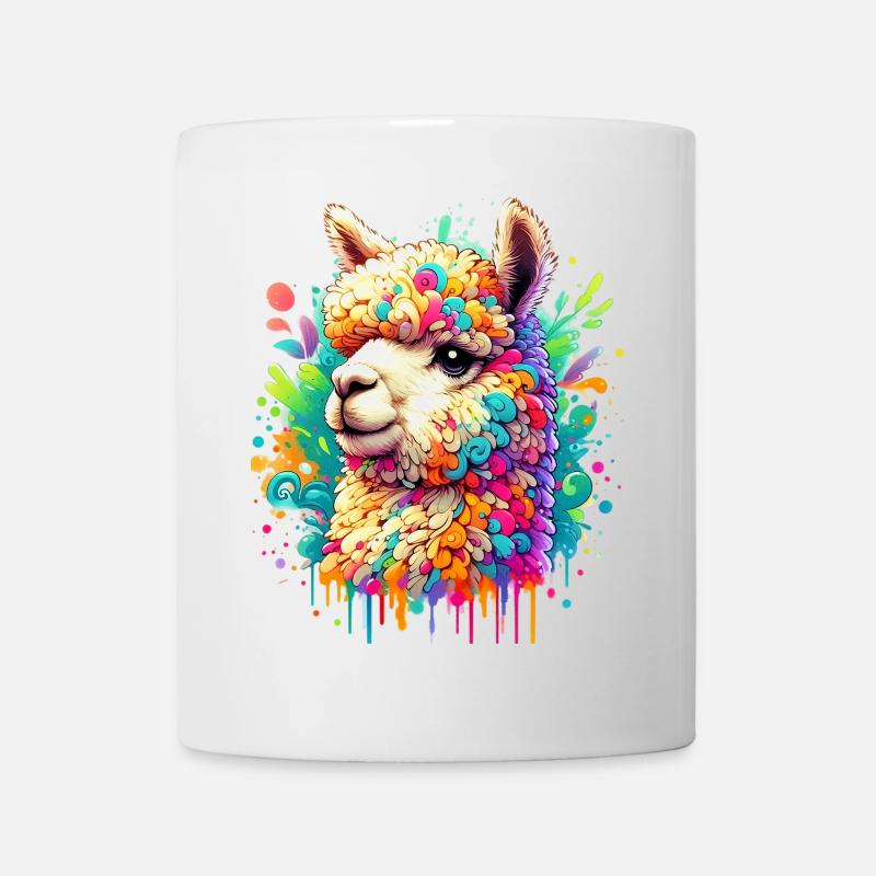 Alpaka - Tasse - Weiß