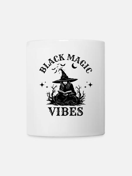 Black Magic Vibes Funny Witch Magic - Mug - white