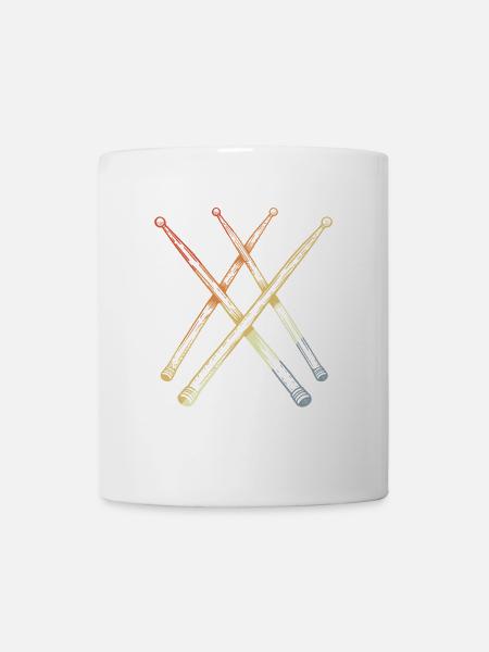 Croquis de baguettes rétro - Mug blanc - blanc