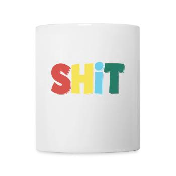 Born to Shit Forced To Washing Toilet Paper Poop Boys - Tasse - Weiß - Vorne