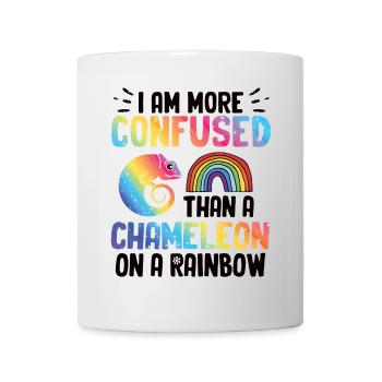 Ich Bin Verwirrter Als Ein Chamäleon - Tasse - Weiß - Vorne