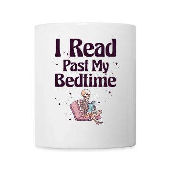 I read skeleton after bedtime - Mug - white - Front