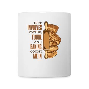 Comptez-moi dans la pâte à pain Machine à pain Bread Queen - Mug blanc - blanc - Devant