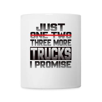 Juste un camion de plus, je promets un camion de chauffeur de camion - Mug blanc - blanc - Devant