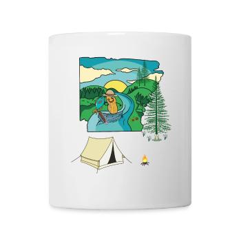 Peanut Camping Boats Nature Lovers Nature Camping - Mug - white - Front