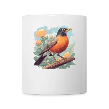Robin Rotkehlchen - Mug - white - Front