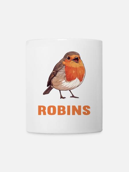 Robin Rotkehlchen - Tasse - Weiß