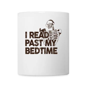 I read skeleton after bedtime - Mug - white - Front