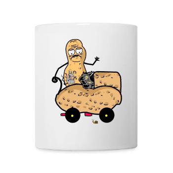 Cacahuète Chats Chaton Papa Animaux Chat Enfant - Mug blanc - blanc - Devant