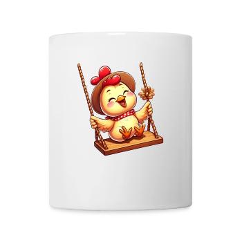 Chicken Chick Rocking Playground Joy - Mug - white - Front