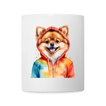 Pomeranian Pomeranian Pomeranian Hoodie Dog Print - Mug - white - Front