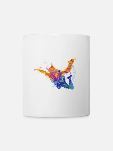 Maillot Skydive Freefly Fallschirmspringer Parachutisme - Mug blanc - blanc
