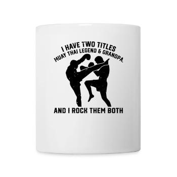 Muay Thai Grandpa Muay Thai Fighter - Mug - white - Front