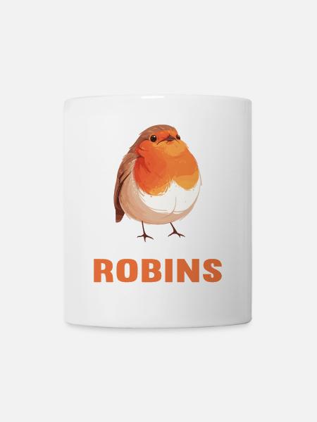 Robin Rotkehlchen - Tasse - Weiß