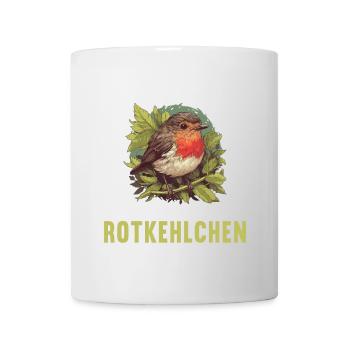 Robin Rotkehlchen - Tasse - Weiß - Vorne