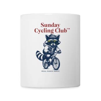 Sunday Cycling Club Raccoon - Mug - white - Front