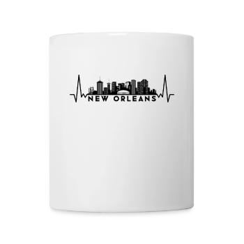 Heartbeat Skyline USA New Orleans - Mug - white - Front