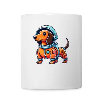 Dachshund Astronaut Space Science Fiction - Mug - white - Front