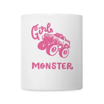 Monstertruck für Mädchen - Tasse - Weiß - Vorne