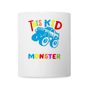 Monstertrucks für Kinder - Tasse - Weiß - Vorne