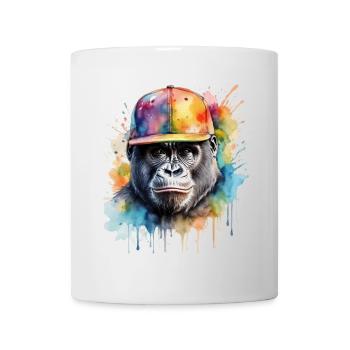 Casquette Gorilla Snapback Monkey Cool Animal Design Print - Mug blanc - blanc - Devant