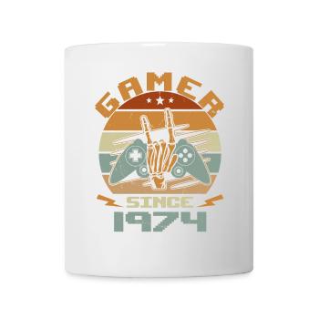 Gamer Since 1974 - Gaming Geburtstagsgeschenk 1974 - Tasse - Weiß - Vorne