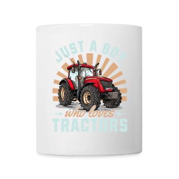 Tractor Boys Agriculture Farm Kids - Mug - white - Front