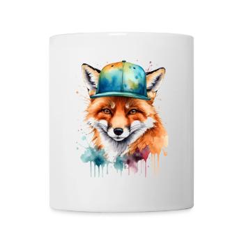 Casquette Fox Snapback Cool Animal Design Print - Mug blanc - blanc - Devant