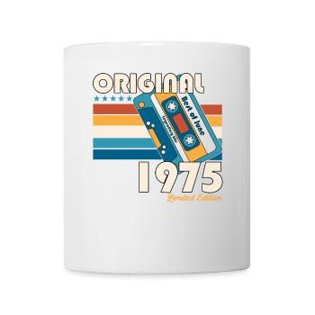 50. Geburtstag Kassette Juni 1975 Jahrgang 1975 - Tasse - Weiß - Vorne
