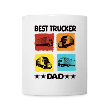 Meilleur père camionneur - Mug blanc - blanc - Devant