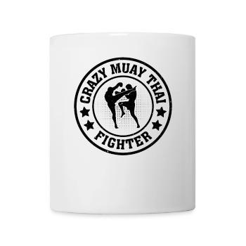 Crazy Muay Thai Fighter - Muay Thai Fighter - Mug - white - Front