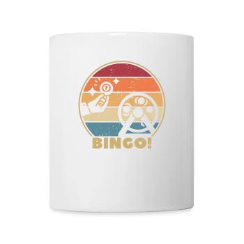 Retro Caller Daubers Professioneller Bingo-Liebhaber - Tasse - Weiß - Vorne