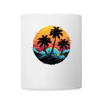 Retro Fahrradfahrer - Tasse - Weiß - Vorne
