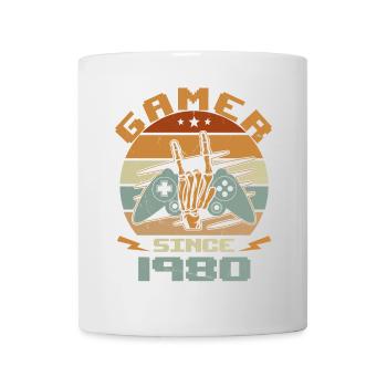 Gamer Since 1980 - Gaming Cadeau Anniversaire 1980 - Mug blanc - blanc - Devant