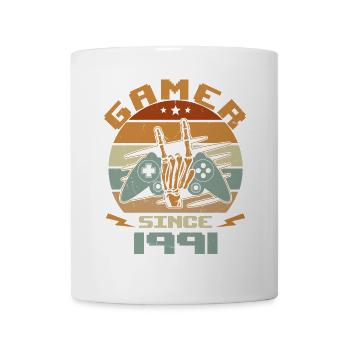 Gamer seit 1991 - Gaming-Jubiläumsgeschenk 1991 - Tasse - Weiß - Vorne