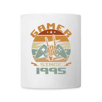 Gamer seit 1995 - Gaming-Jubiläumsgeschenk 1995 - Tasse - Weiß - Vorne