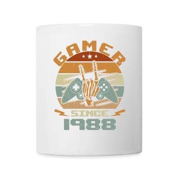 Gamer seit 1988 - Gaming Geburtstagsgeschenk 1988 - Tasse - Weiß - Vorne