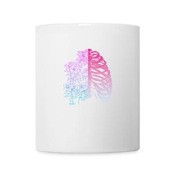 Des fleurs dans les parties les plus sombres de vous ! - Mug blanc - blanc - Devant