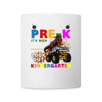 Remise des diplômes de la maternelle Dino Dinosaure T-Rex Fun - Mug blanc - blanc - Devant