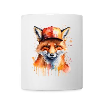 Casquette Fox Snapback Cool Animal Design Print - Mug blanc - blanc - Devant
