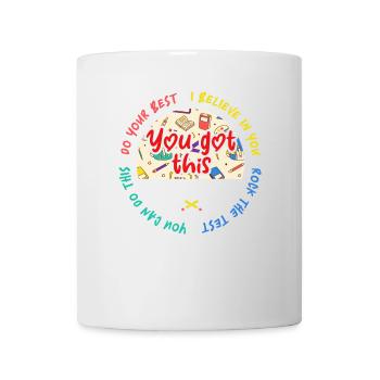 Rock the Test! Student, Pupil, Teacher - Mug - white - Front