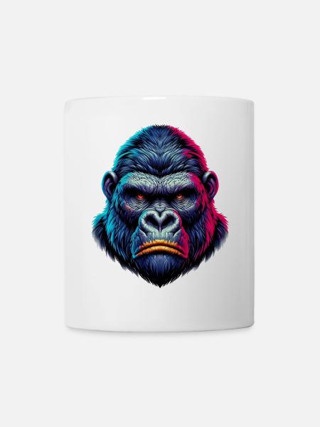 Gorilla - Tasse - Weiß