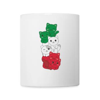italian flag cat italian italy - Mug - white - Front